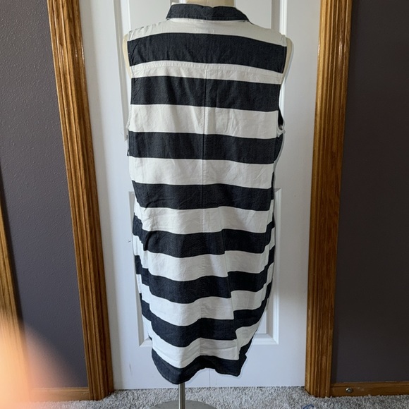 NWT-Old Navy- Blue/White Stripe Sleeveless Dress-SZ XXL - Picture 4 of 4